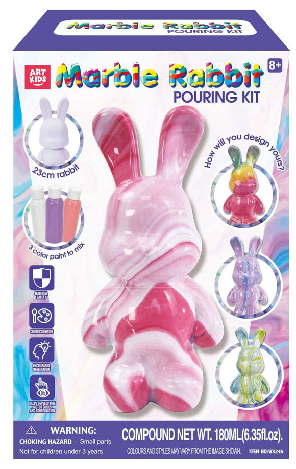 ArtKids Marble Bunny Pouring Kit 23cm