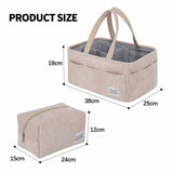 Cuddle & Coo Pouch and Diaper Caddy Set