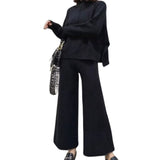 Artse MNL Knit High Neck Long Sleeves Pants Set
