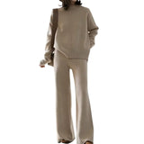 Artse MNL Knit High Neck Long Sleeves Pants Set