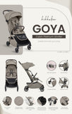 KikkaBoo Stroller Goya Cabin Platinum