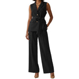 Artse MNL Belted Vest Top Pants Set