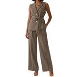 Artse MNL Belted Vest Top Pants Set