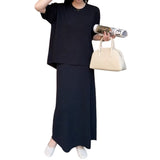 Artse MNL Shirt Loose Top and Skirt Set