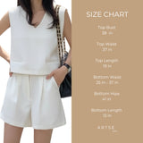 Artse MNL V-neck Top and Shorts Set