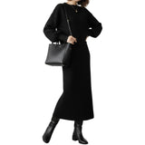 Artse MNL Knit Trumpet Long Sleeves Skirt Set