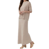 Artse MNL Shirt Loose Top and Skirt Set