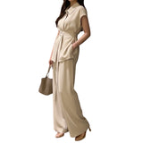 Artse MNL Belted Blouse Pants Set