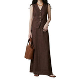 Artse MNL Tailored Vest and Skirt Set