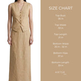 Artse MNL Tailored Vest and Skirt Set