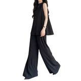 Artse MNL Loose Tunic Top and Pants Set