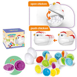 The Kiddie Concept Color and Shape Egg Matching Toy