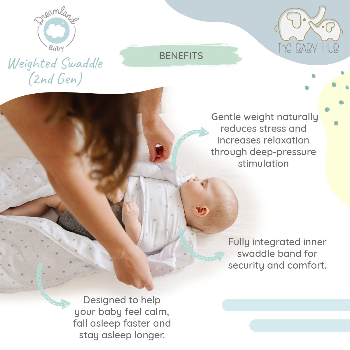 Weighted swaddle safety sale