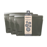 Zippies Steel Grey Reusable Stand Up Bags