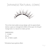 MLEN Magnetic Lashes - Japanese Natural Comic