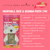 Little Baby Grains Vegetable, Rice and Quinoa Pasta