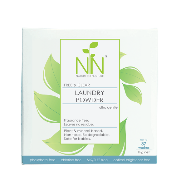 Nature To Nurture Free & Clear Laundry Powder Ultra Gentle 1kg