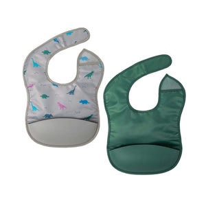 Tiny Twinkle SIlicone Pocket Bib 2-Pack