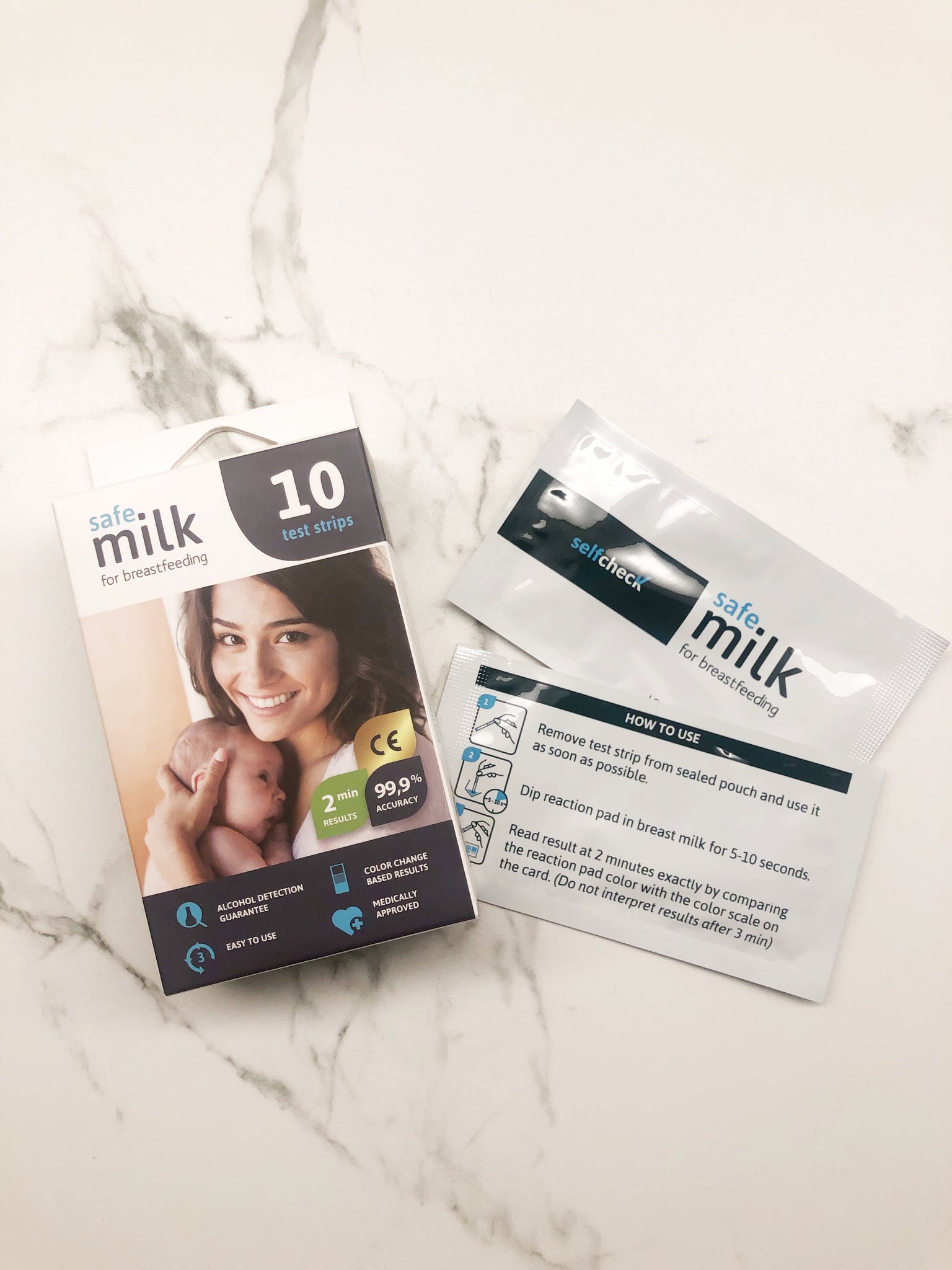 Breastmilk Alcohol Test Strips, Quick & Highly Sensitive Alcohol Detection  with Accurate Results at Home - Individually Sealed Pack, Results in 2 Min