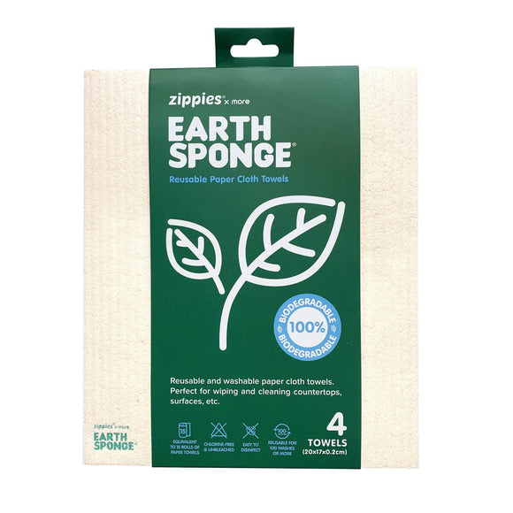 Zippies Earth Sponge Reusable Cloth Towels