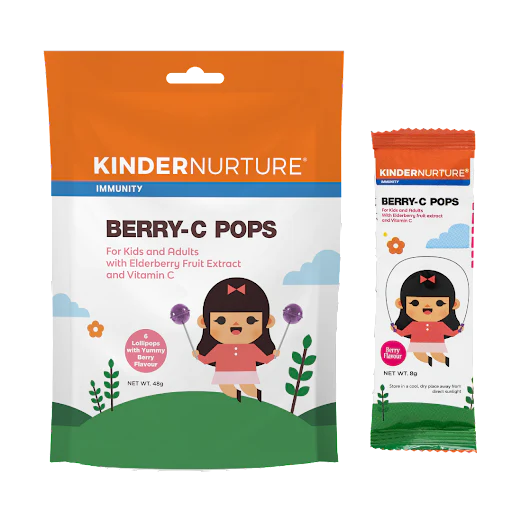 KinderNurture Berry-C Pops Lollipops 6s