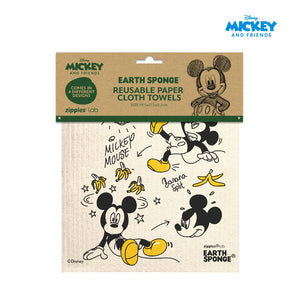 Zippies Mickey and Friends Earth Sponge Towels